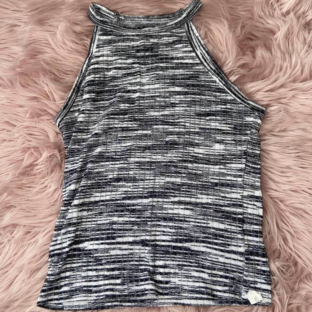 Black and white tank top